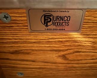 #49 Cabinet - Den Furnco Products co. - Wood Filing Cabinet w/4 drawers w/key - Letter/Legal - 20x24x55 $ 100.00