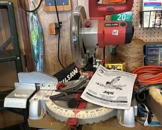 #107 Garage Skil Miter Saw w/Stand 3800-02 $ 75.00