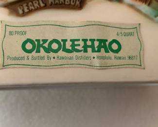 #202 MISC KIT Okolehao Oahu Produceda dn bottled by Hawaiian Distillers Honolulu Hawaii sealed $ 30.00