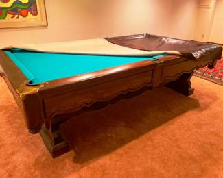 A big, beautiful pool table!