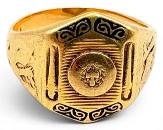 14k Gold Ring Size 7.5 6.36g