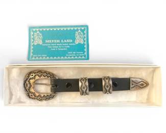 Navajo Sterling Silver Belt Buckle