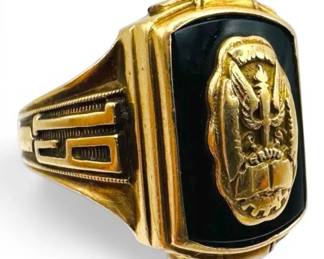 10k Gold 1966 Class Ring, Size 9 7.5g