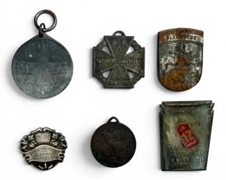 German Commemorative Badges Tinnie, WWI Red Cross Medal, More