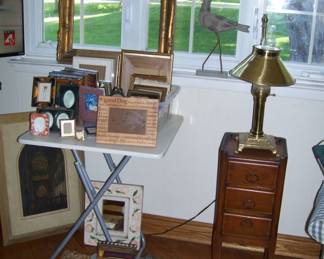 variety of frames - decor - other side table