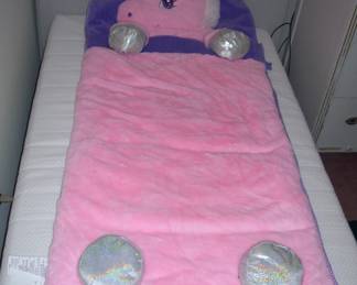 new pink unicorn kids sleeping bag