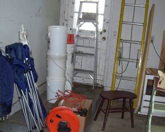 ladders -folding chairs - etc