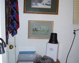 bed risers - pill boxes art work - new neck rest