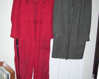 mens overalls - dress coat l/xl