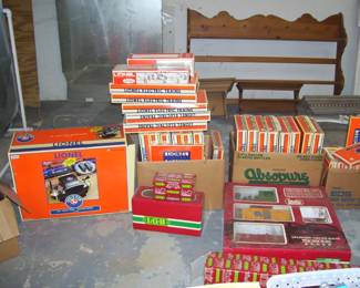 empty lionel boxes - lgb train stuff