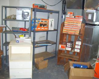 shelving - lionel stuff