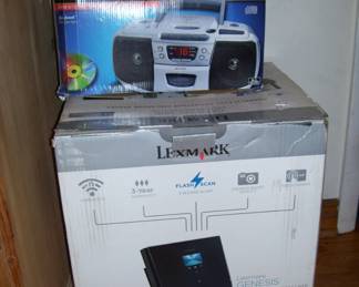 new in box lexmark genesis s-816 flash scan - cd player - clock radio