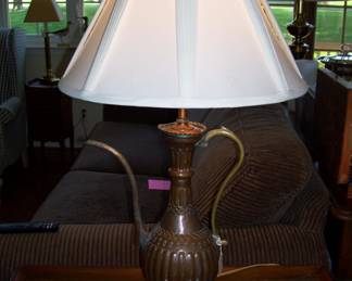 antique turkish/bedouin copper lamp