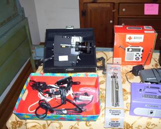 tripod - adapters - weather radio - sankyo super lxl 255 macro