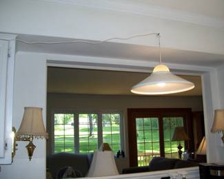 vtg pier 1 hanging lamp