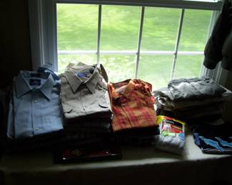 mens shirts large 16-16 1/2 - shorts 38