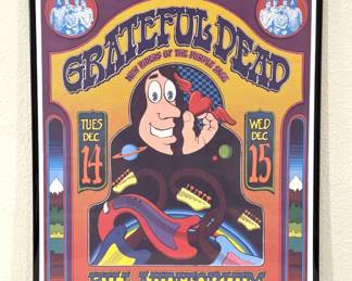 1971 Grateful Dead Venue Poster Ann Arbor MI