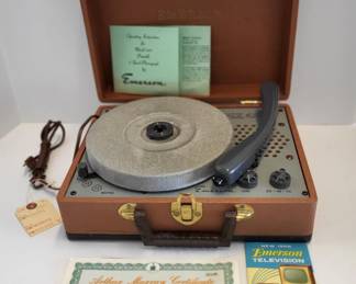 1955 Emerson 839 Arthur Murray Phonograph MINT