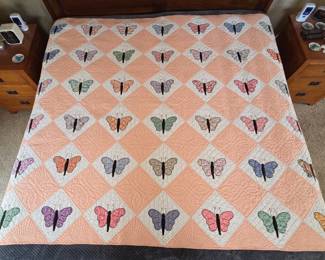 Several very fine antique quilts