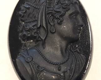 Victorian mourning cameo