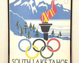 1968 Olympics Lake Tahoe Training Center Poster