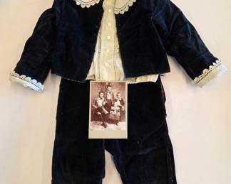 Vintage clothing. Flapper dresses, haute couture, childrens clothing, ostrich plume boa & fans