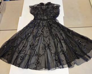 Vintage clothing. Flapper dresses, haute couture, childrens clothing, ostrich plume boa & fans