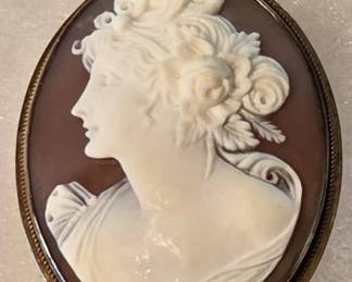 Several antique cameos.