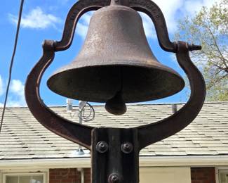 Antique Cast Iron #3 CS Bell Schoolhouse Farm Bell