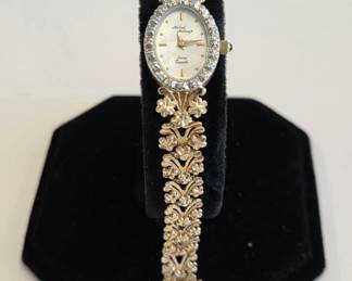 Michael Anthony 14K Gold  & Diamond Quartz Wristwatch