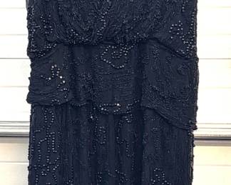 Vintage clothing. Flapper dresses, haute couture, childrens clothing, ostrich plume boa & fans