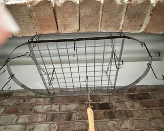 Oval Pot Rack with Hooks