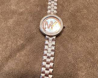Michael Kors Parker Rose GoldTone Crystal Watch