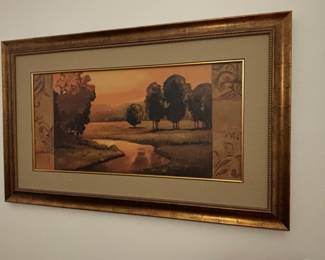 Landscape River Scene Framed Print