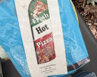 Fresh Hot Pizza Windless Swooper Flag