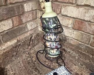 Chef Figural Olive Oil Dispenser with HandPainted Ceramic Butter Dish