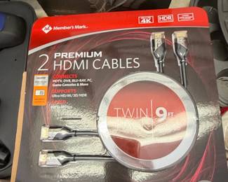 Members Mark Premium HDMI Cables Twin Pack