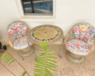 3 piece patio table set $60 