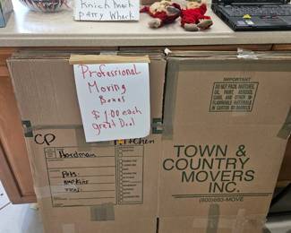 The multitude of professional store moving boxes $1 each