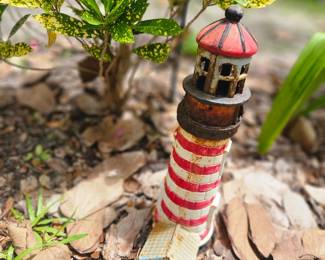 Cast iron lighthouse statue  $40