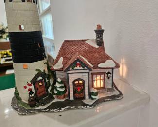 Vintage lighthouse ceramic decoration $15