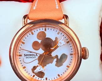Shinola Runwell DISNEY Mickey 36mm Watch Set- New