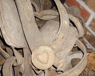 Heart Rosette on Horse Bridle