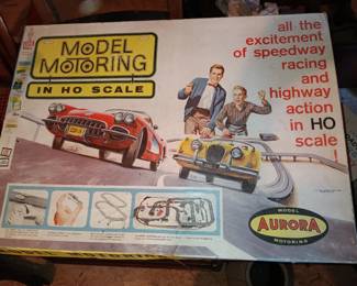 Aurora Model Motoring HO Slot Car Set with Cars