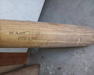 Wake Forest College Game Used Baseball Bat