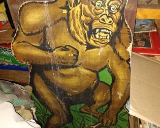 Early Wood Gorilla Carnival Game Target