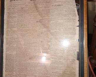 Civil War Era Newspaper Southern Confederacy