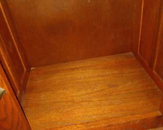 Interior of Ice Box End Table