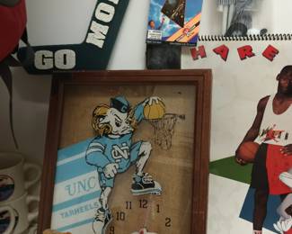 UNC Tar Heels Clock