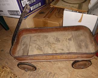 Antique American Flyer Wagon